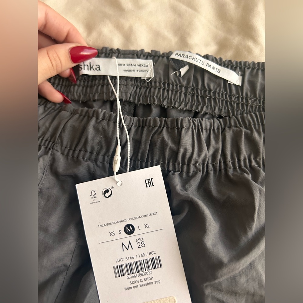 Grey Parachute Pants - Picture 2 of 4